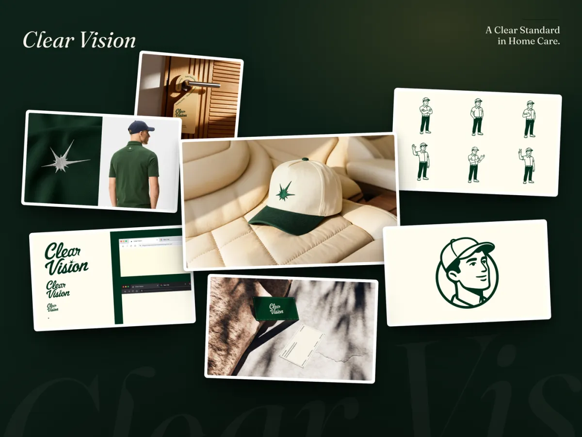 Clear Vision brand identity system by Concrete
